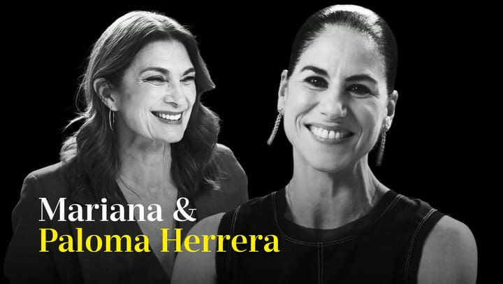 Paloma Herrera con Mariana Arias