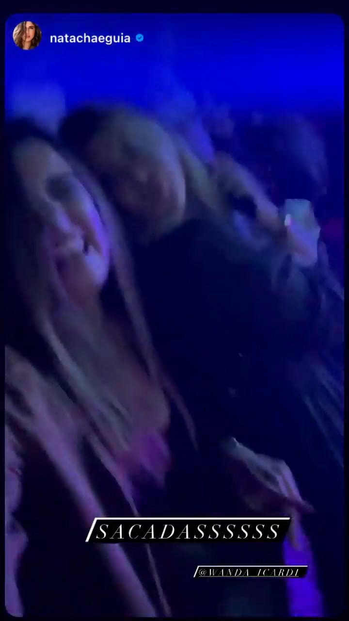 Wanda Nara en el show de Camilo