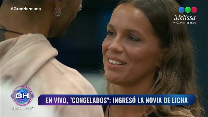 Lisandro recibio a su novia en el "congelados"