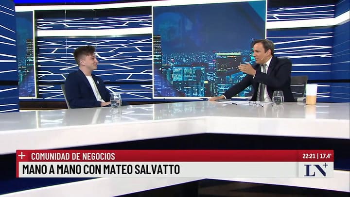 Mano A Mano Con Mateo Salvatto El éXito Es Hacer Lo Que Te Hace Feliz