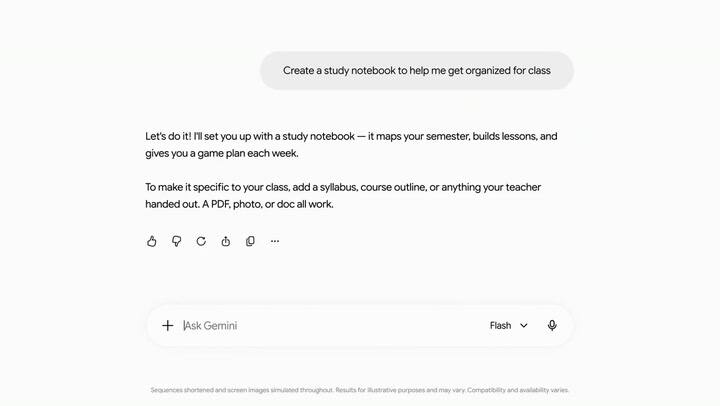 Algunas de las funciones avanzadas de Gemini para estudiantes