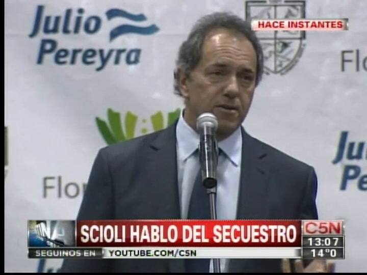 Daniel Scioli habló del dificil momento que vive la familia Tevez (C5N)