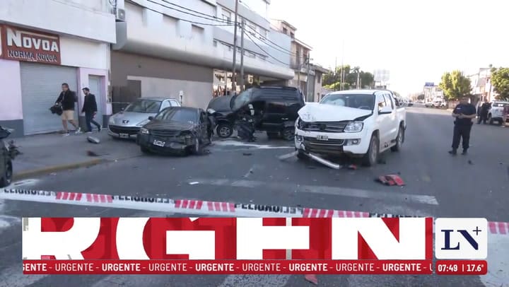 LN+: asi quedaron los vehiculos luego del choque