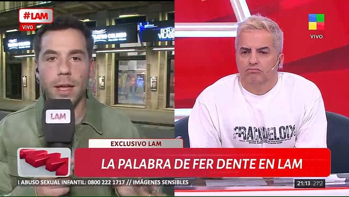 Fer Dente habló de su pelea con Tomás Dente