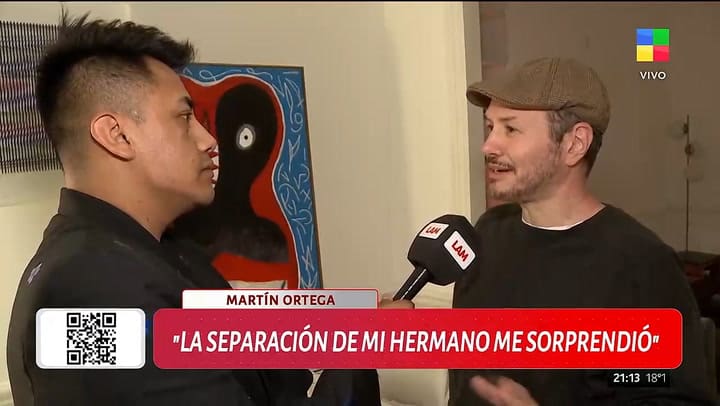 Martín Ortega habló de la separación de su hermano Emanuel y Julieta Prandi