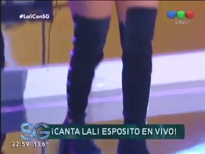 La presentación de Lali Espósito en lo de Susana - Fuente: Telefe