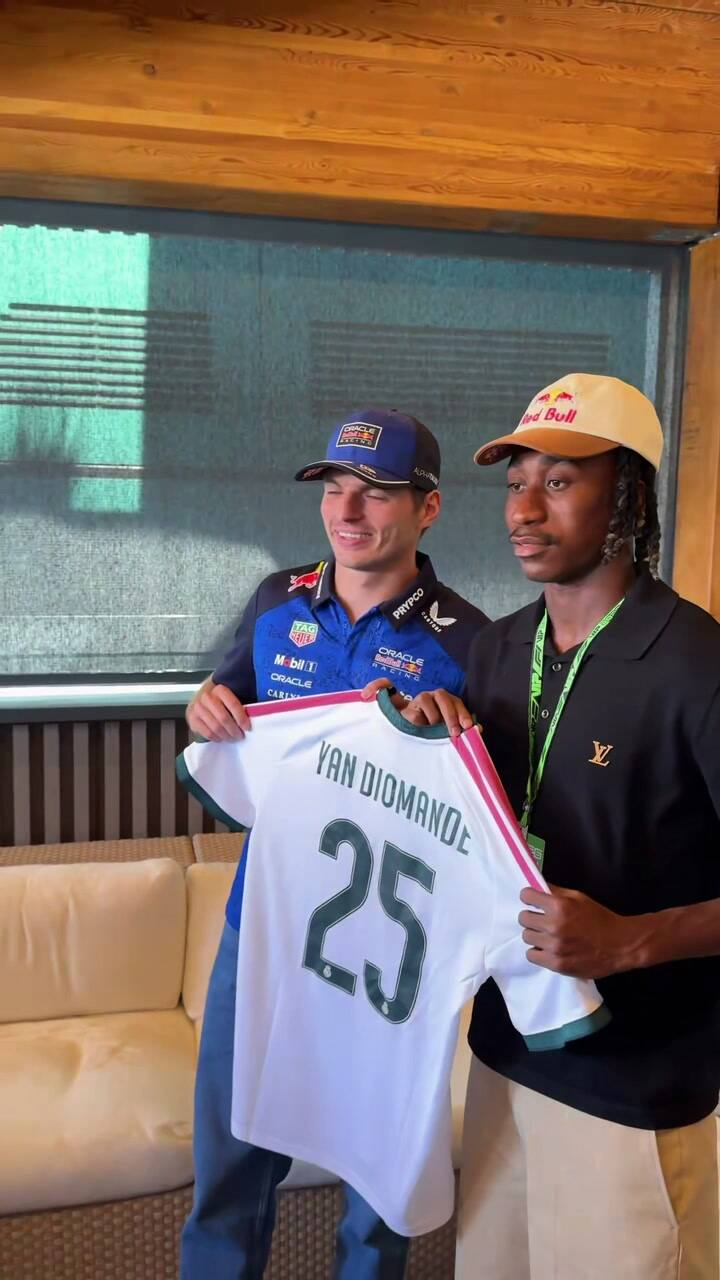 Max Verstappen recibió la visita de Real Madrid