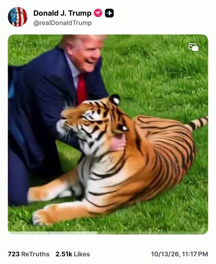 La publicación de Donald Trump en Truth Social