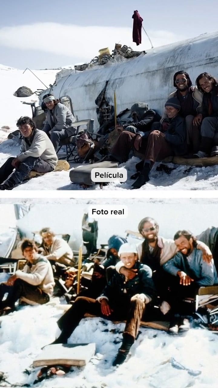 Como fueron recreadas las fotos reales en "La sociedad de la nieve"