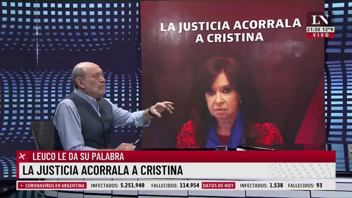 El duro comentario de Alfredo Leuco: 'Cristina quiere voltear a la cúpula de la Corte Suprema'