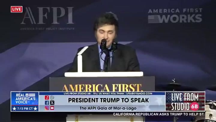 Discurso de Milei en evento de Trump