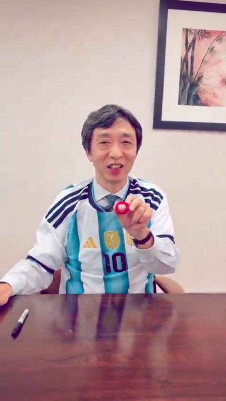 El embajador de Japón celebró el triunfo de la selección argentina