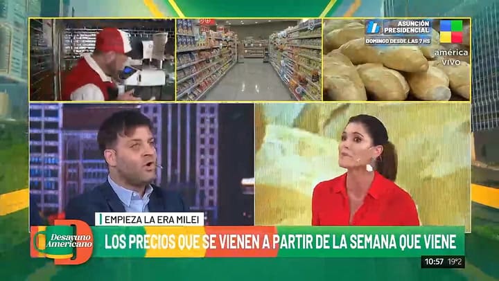 El cruce de Pamela David con un periodista economico por la inflacion