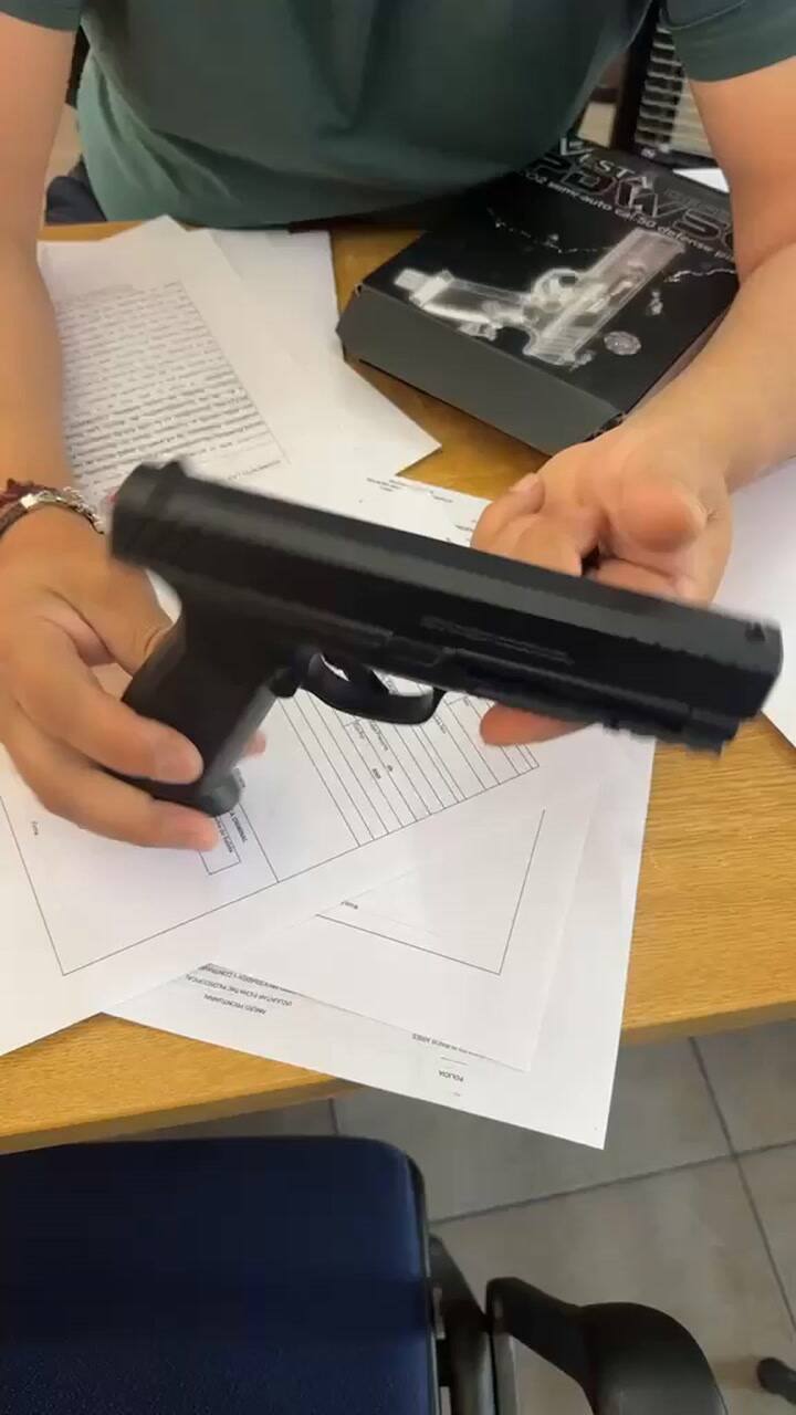 El arma utilizada por el vecino de Nordelta