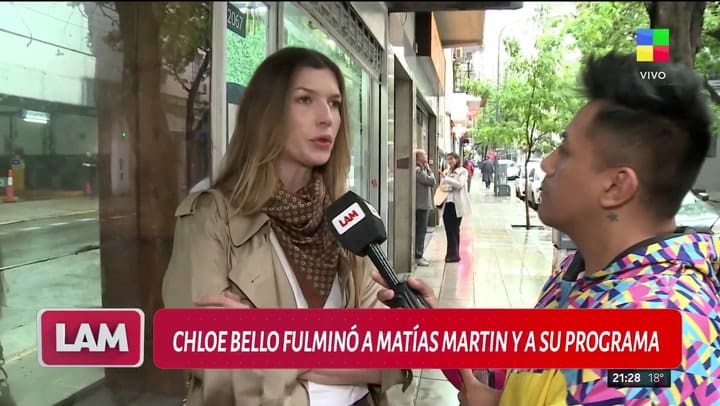 Chloé Bello reveló por qué decidió hacer un descargo público contra Matías Martin y su programa