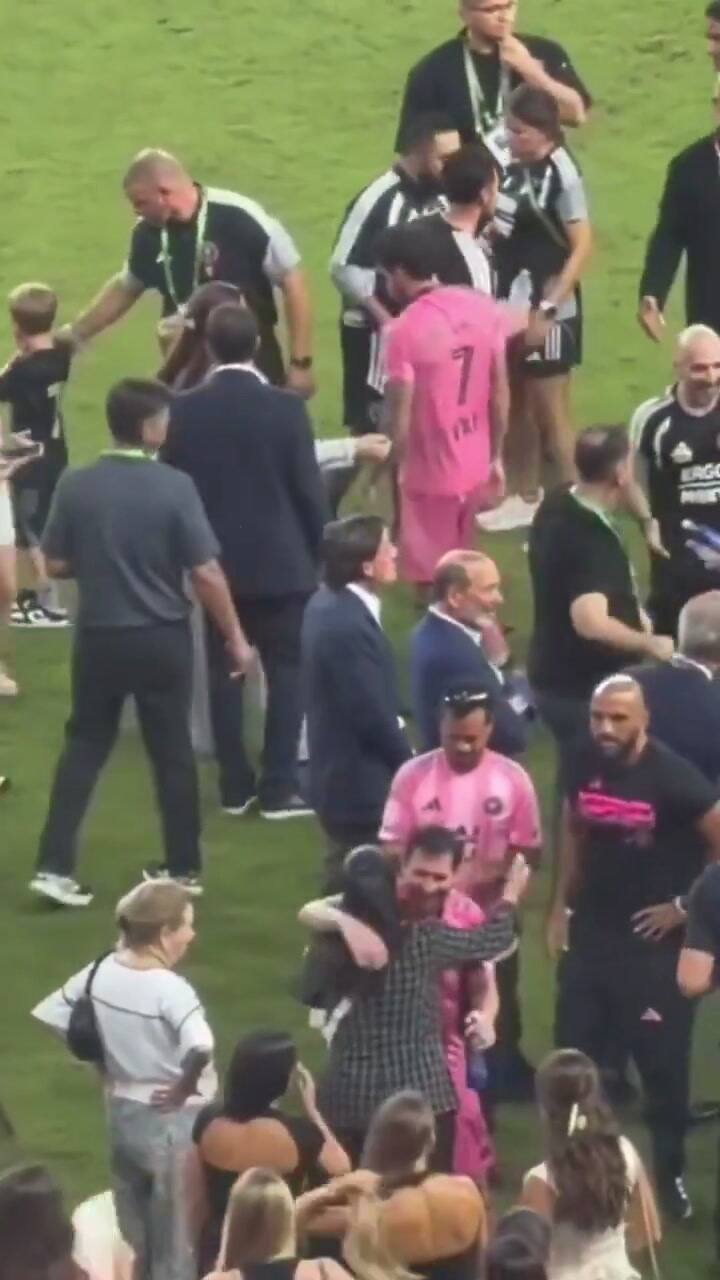 Messi fue a buscar a Don Garber