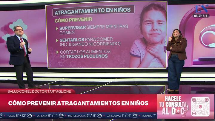 Como prevenor atragantamientos en ninos
