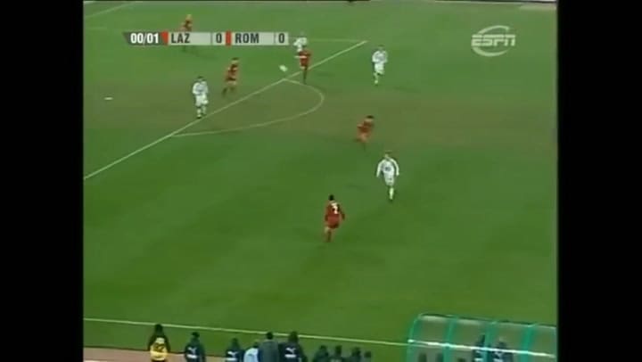Cafú sobrero a Nedved y Simeone - Fuente: YouTube