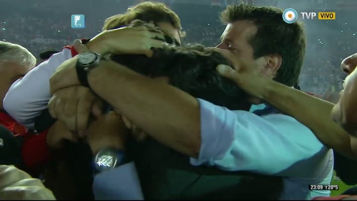 La emoción de Marcelo Gallardo - River Plate campeón Copa Sudamericana 2014