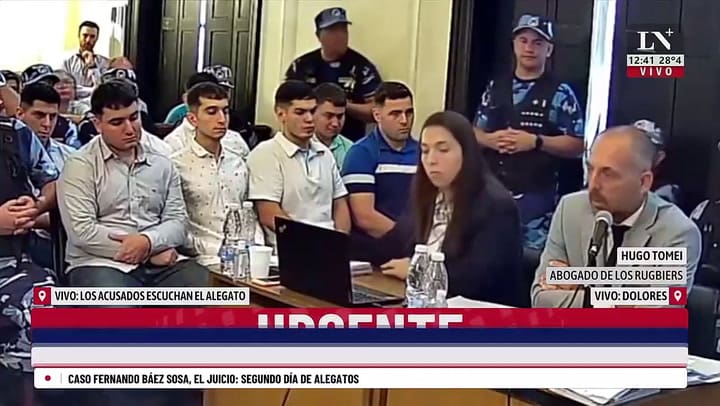 El video que pasó Tomei en los alegatos que apuntó a Burlando