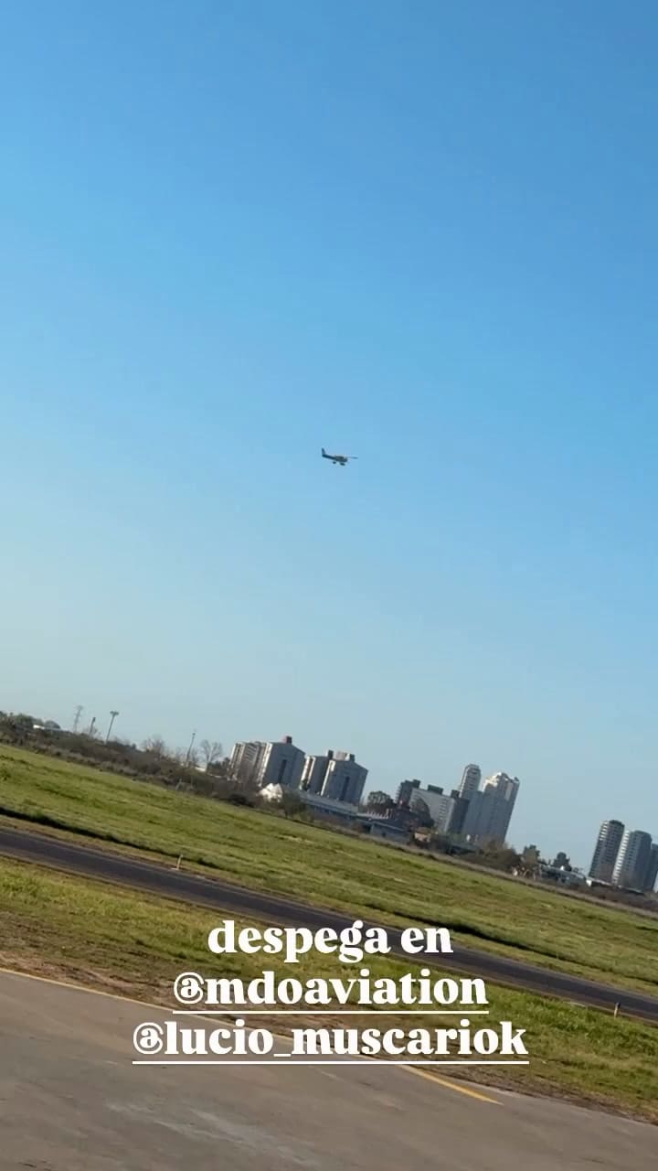 Así fue la prueba de Lucio en el aire - @josemariamuscari