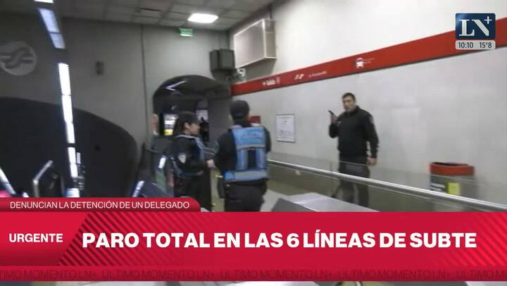 Los delegados del subte tomaron una medida de fuerza sorpresiva: paro total en las 6 líneas
