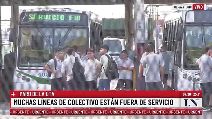 Paro de colectivos este viernes 5 de diciembre