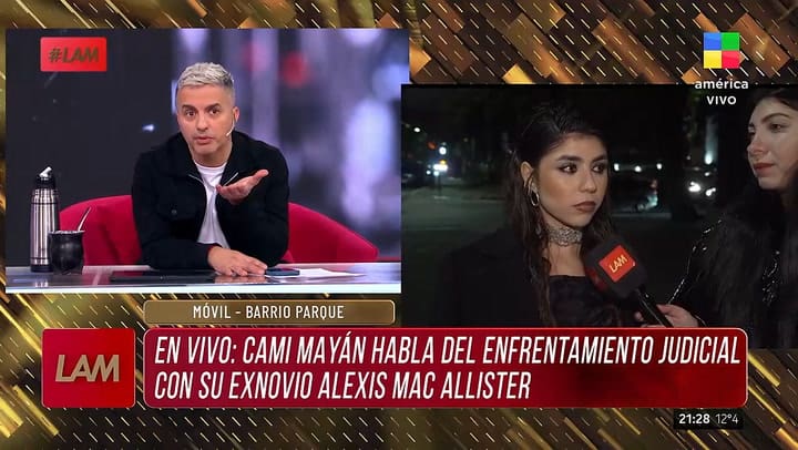 Camila Mayan hablo de Alexis Mac Allister y Ailen Cova