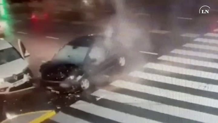 Conductor ebrio chocó en la ciclovía de Av. Libertador