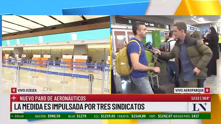 paro de aviones