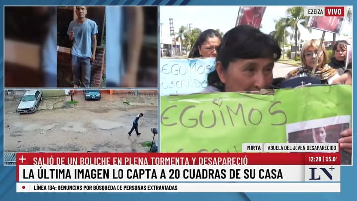 El testimonio de la abuela y el tio del joven desaparecido