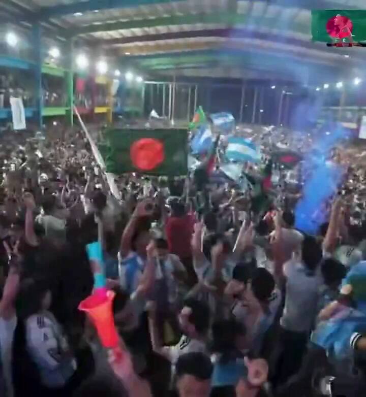 Locura total en Bangladesh por la selección argentina: miles de personas salieron a las calles a festejar otro triunfo