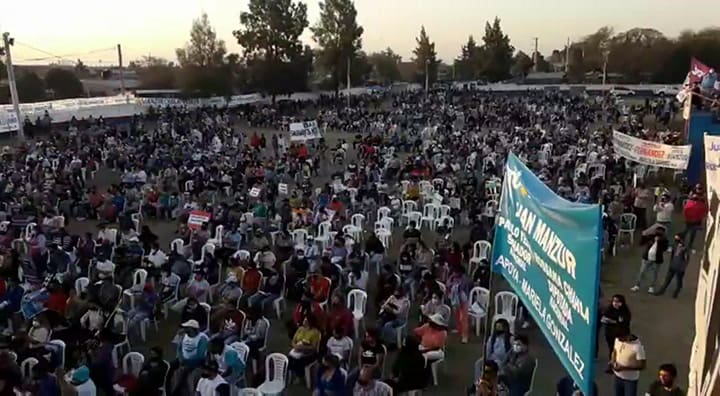 Manzur, en un acto en el municipio tucumano de Trancas