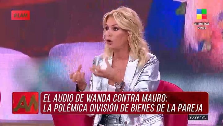 Yanina Latorre dio detalles de la division de bienes de Nara e Icardi