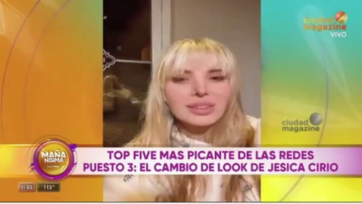 Jésica Cirio explicó por qué cambió repentinamente de look