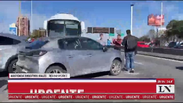Choque en General Paz y Libertador