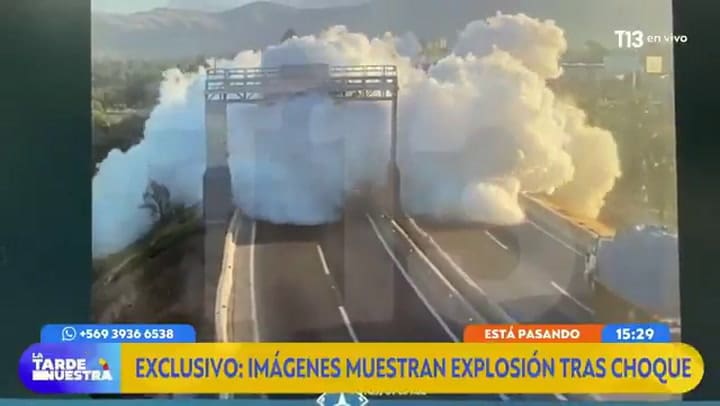 Así fue el momento de la explosión en Chile