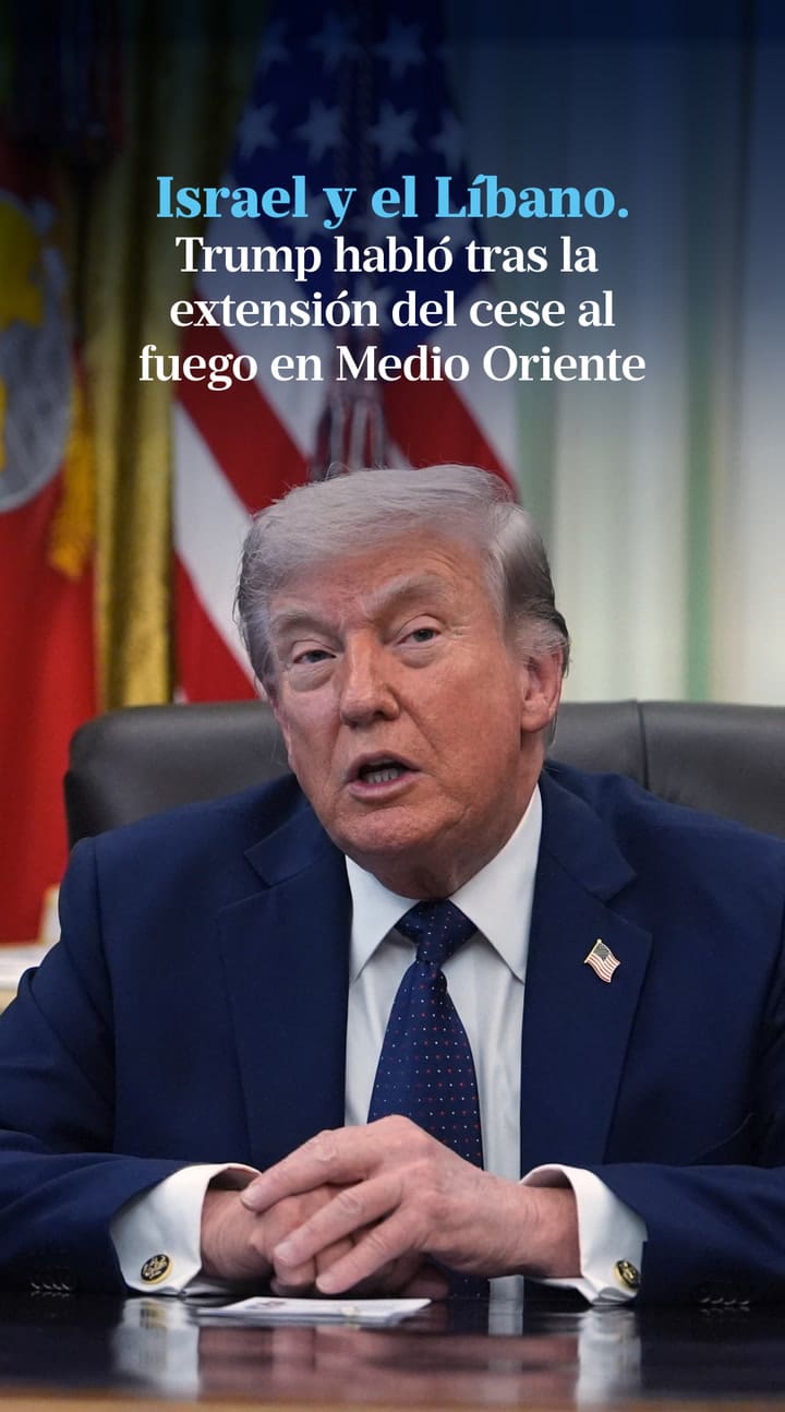 Trump Habló Tras La Extensión Del Cese Al Fuego Entre Israel Y El Líbano