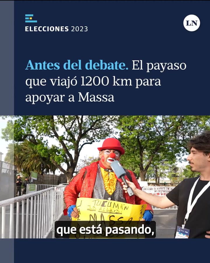 Antes Del Debate - El Payaso 'Tuerquita' Llegó Desde Tucumán Hasta La Facultad De Derecho Para Apoyar Al Candidato Oficialista @Gaston.balatti @Tomasmorrison