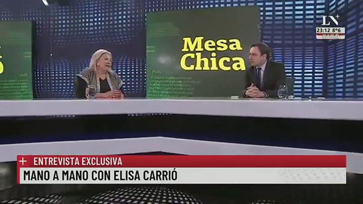Lilita Carrió: 'Cristina seguro termina con prisión domiciliaria'