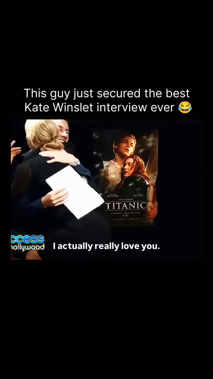 El día que Kate Winslet abrazó a un periodista