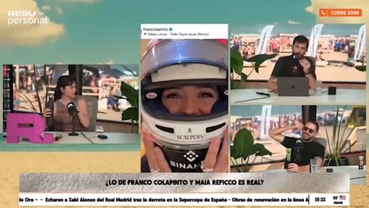 Maia Reficco habló sobre su relación con Franco Colapinto