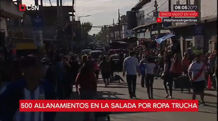 Megaoperativo en La Salada: participan más de 2000 policías
