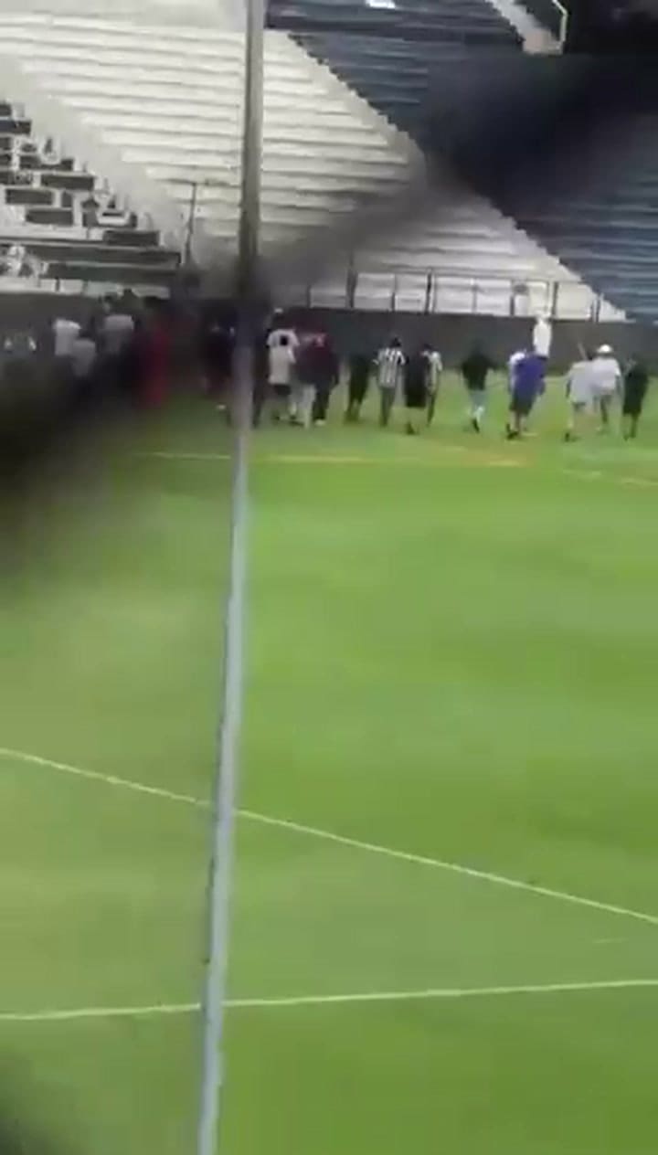El momento en el que la barra ingresó al estadio