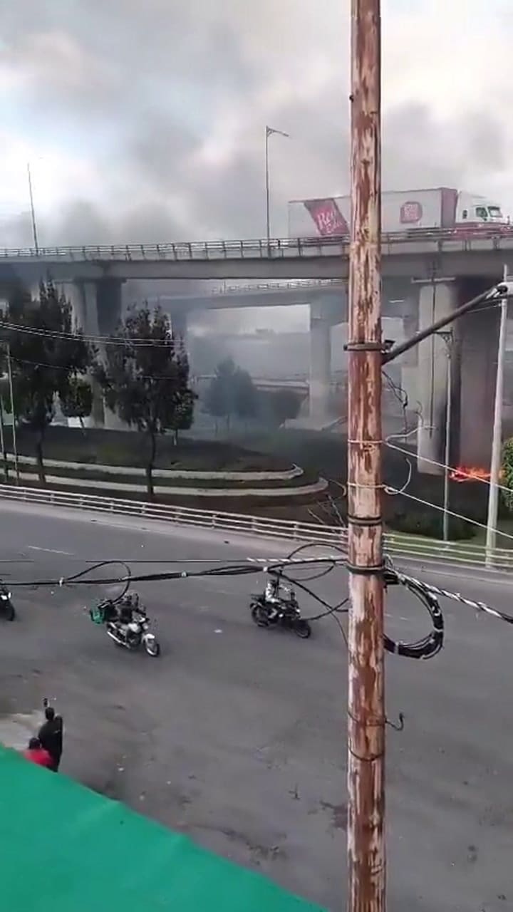 Momentos posteriores a la explosión