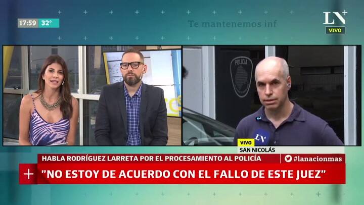 Larreta habló sobre el policía embargado y procesado