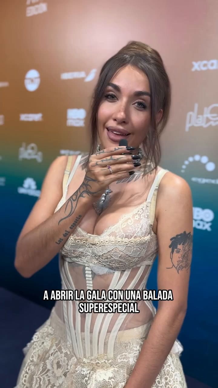 María Becerra en los Premios Platino
