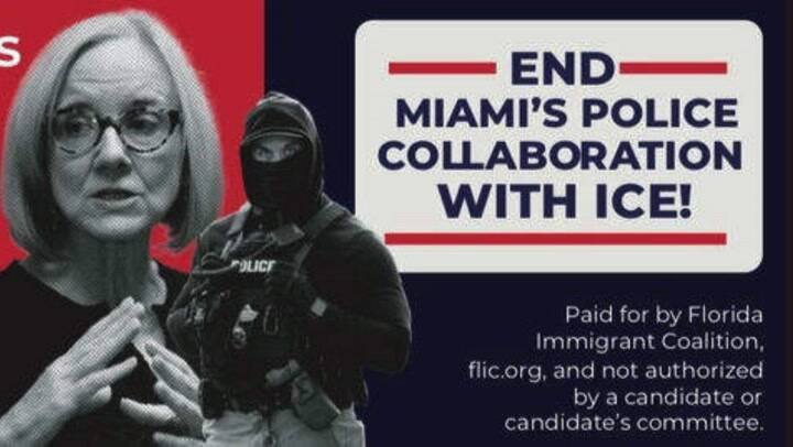 Campaña contra la alcaldesa de Miami por la cooperación con el ICE