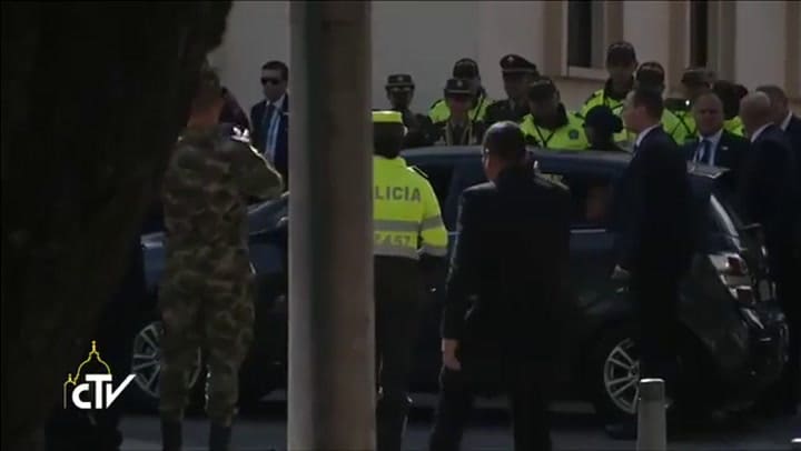 El encuentro del Papa Francisco con las autoridades colombianas