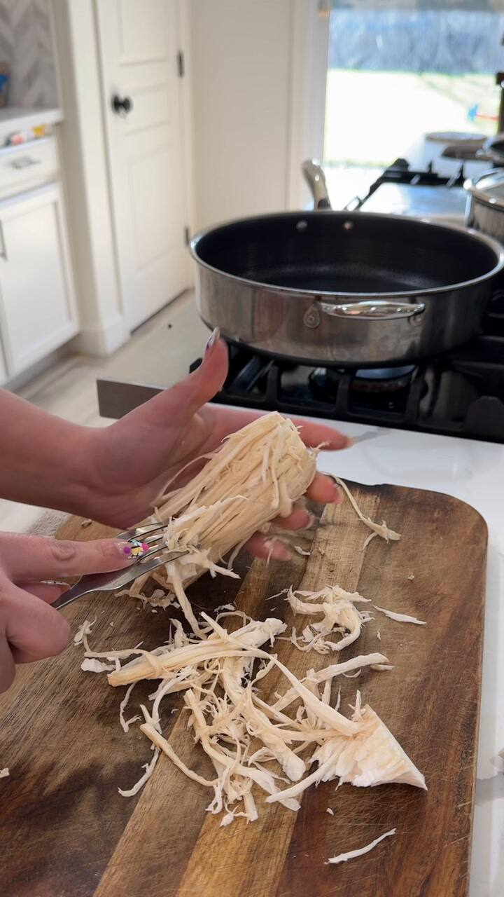 Una tiktoker mexicana compartió su receta de No Chicken Tinga (TikTok: @nanajoe19)